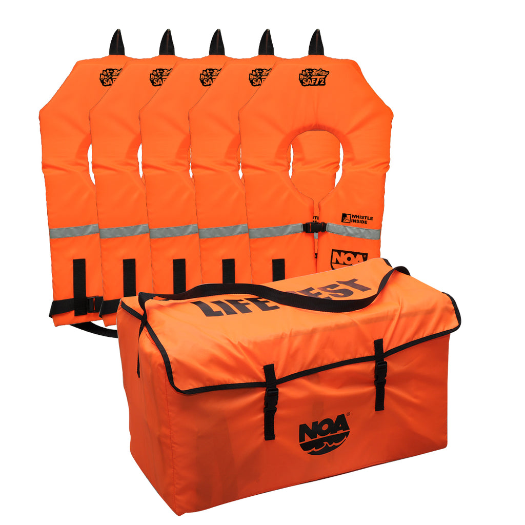 Noa Water Gear SAFT-2 Life Vest 5pc. Set with Storage Bag